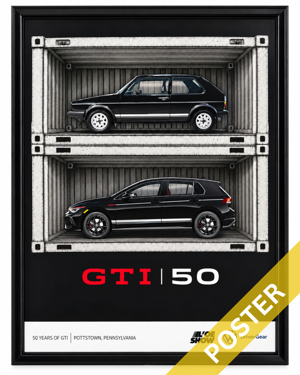 50 Years of GTI DriverGear x L'oe Poster