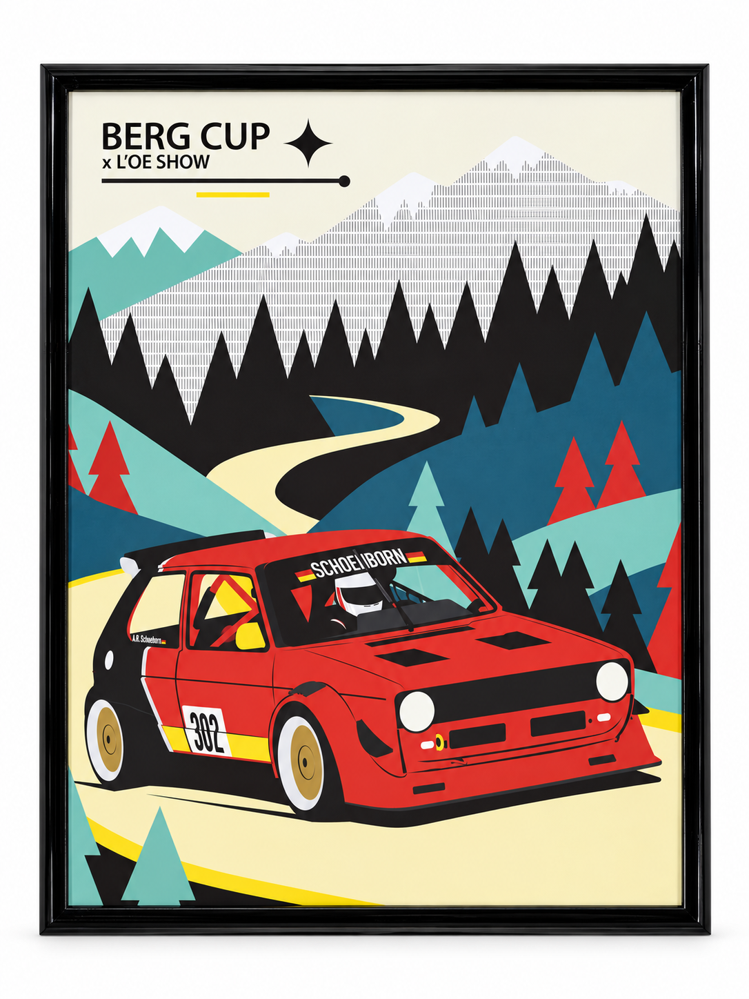 Berg Cup Curvy Poster