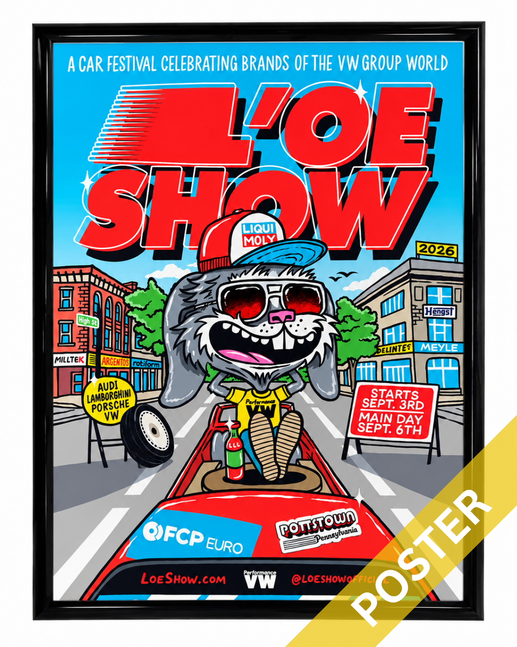 L'oe Bunny on High St Poster