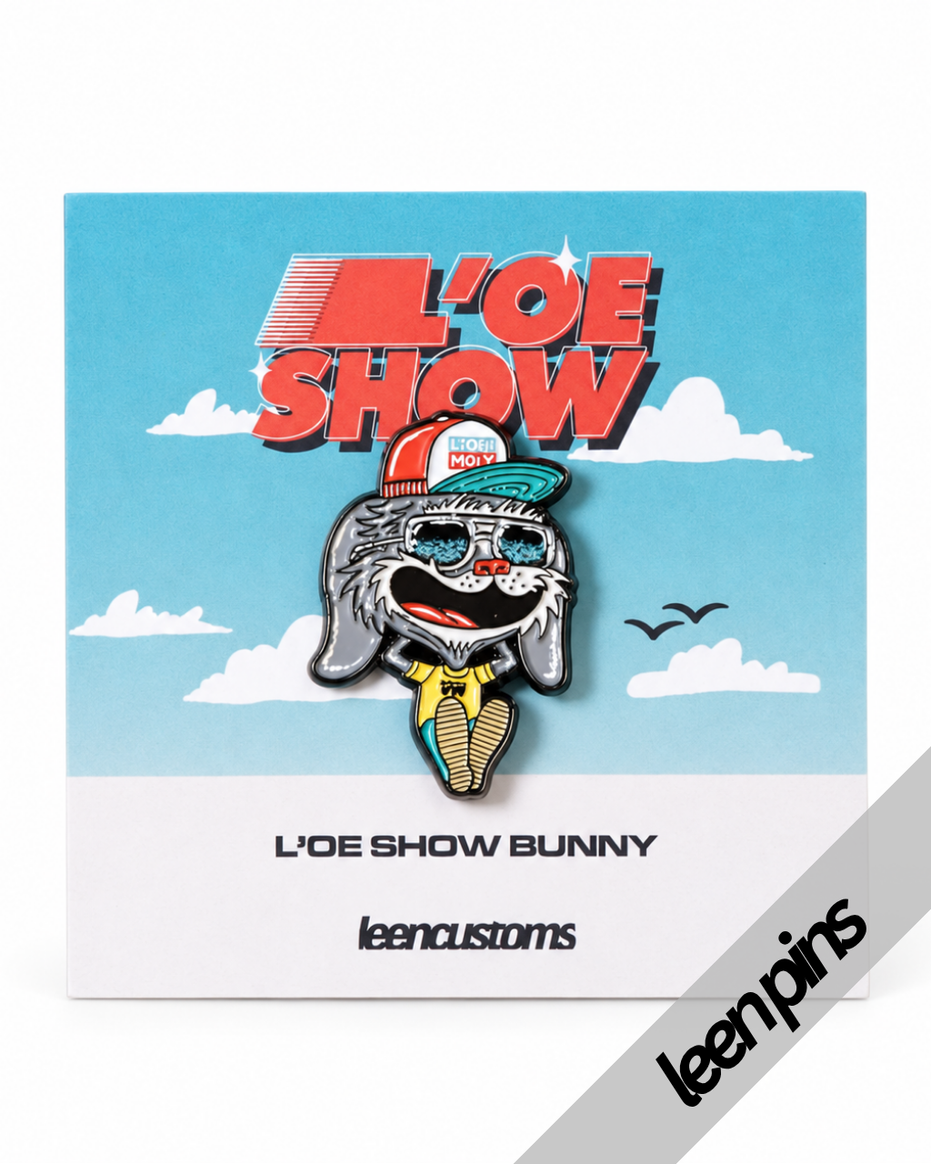 Leen x L'oe Show - Laid Back Bunny Pin