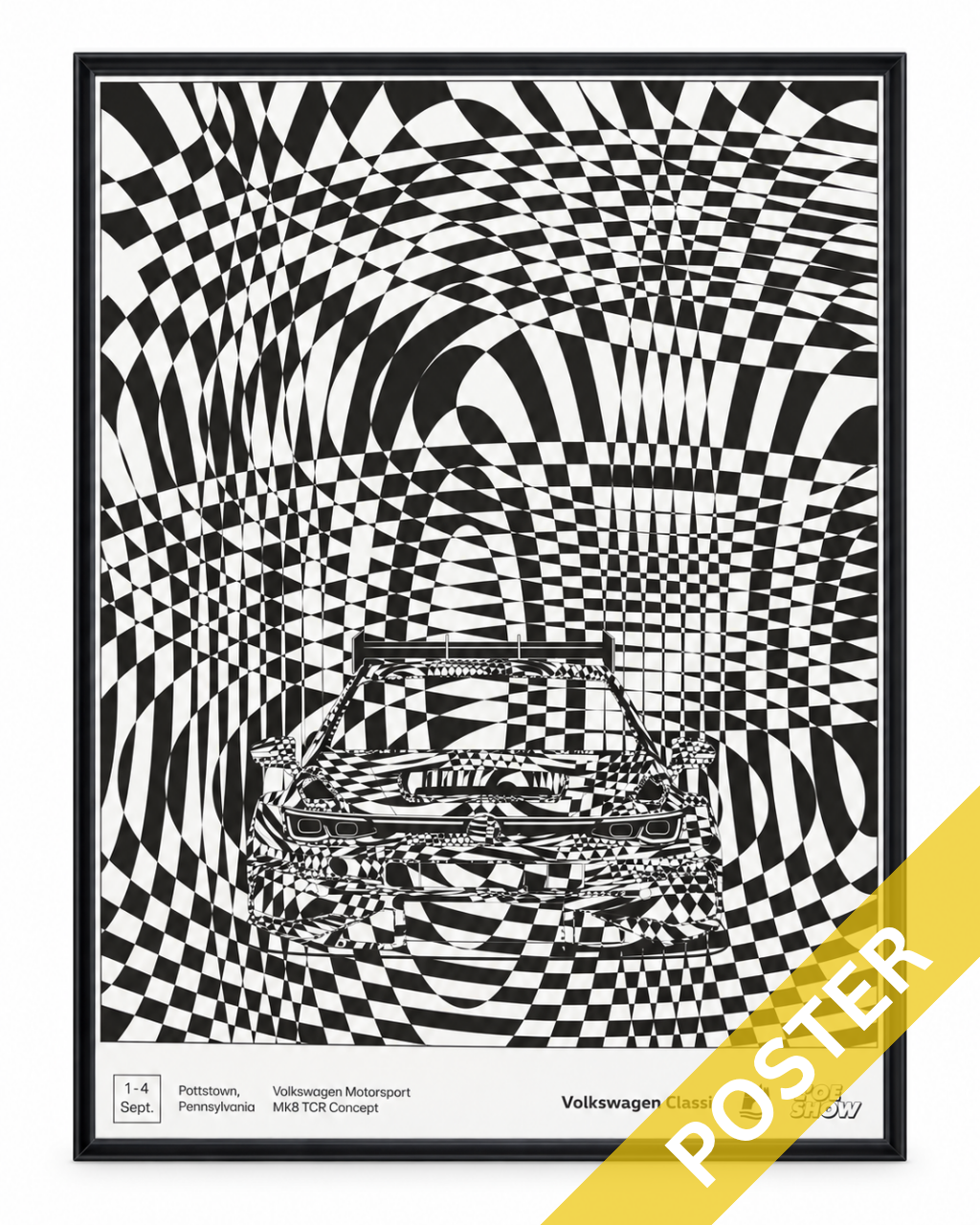 Official Golf TCR Mk8 Camouflage LOE Show Poster LIMITED Print