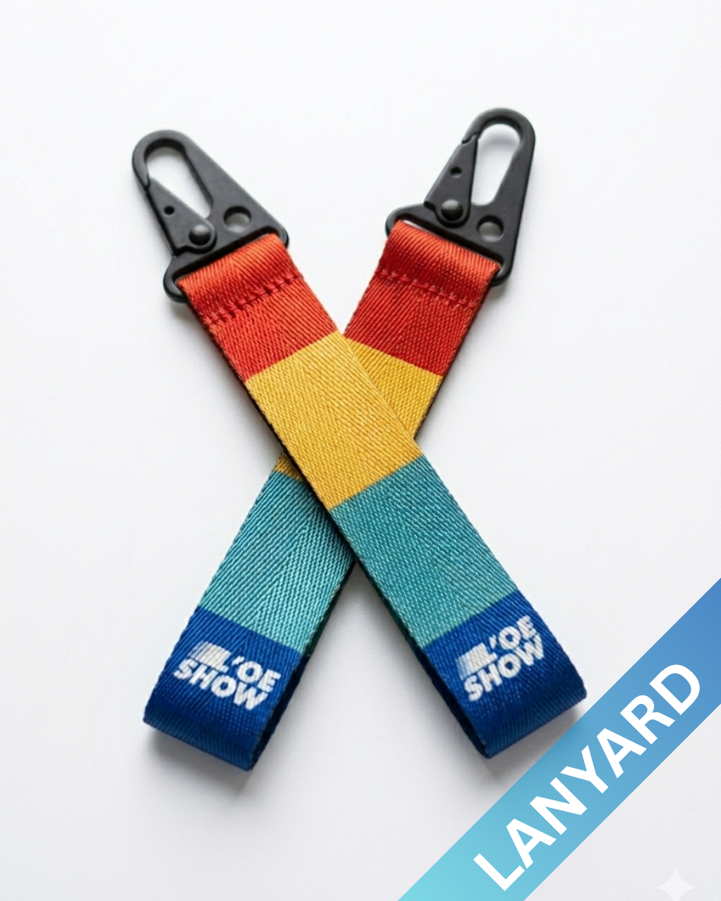 L’oe Show Color Black Harlequin Lanyard